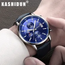 Caliente-venta de la marca de lujo relojes hombres 2017 mejor moda casual encanto luminoso deporte relogio masculino impermeable 30 m KASHIDUN reloj