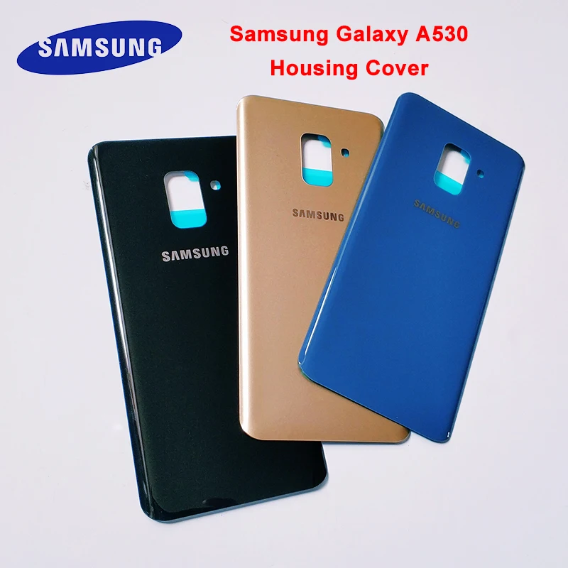 

Original Samsung Galaxy A8 2018 Back Cover Rear Door Housing Case Battery Cover Replacement For Galaxy A8 2018 A530 A530F & logo