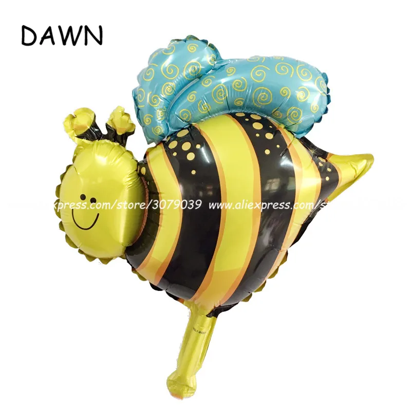 50pcs/lot Mini Bees Animal Foil Balloons Birthday Party Balloons Animal