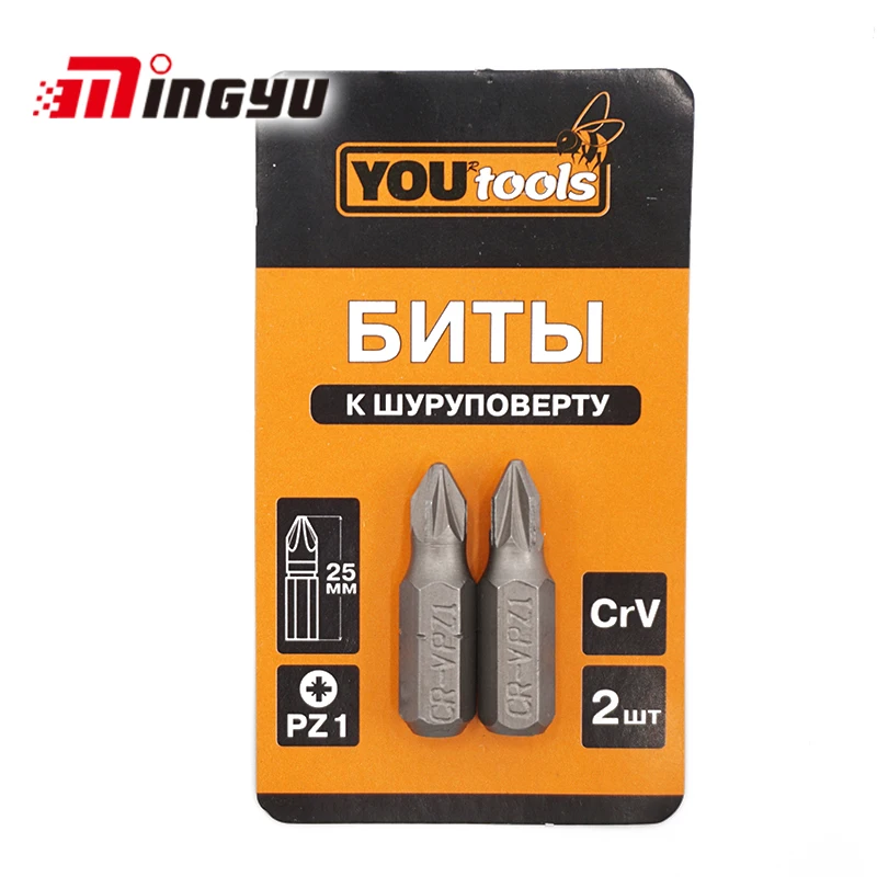 

2pcs 25mm 1/4" Pozidriv PZ1 Screwdriver Bit Set Repair Tools Screwdrivers Kit Hex Shank Drill Bit For Power Household Hand Tools
