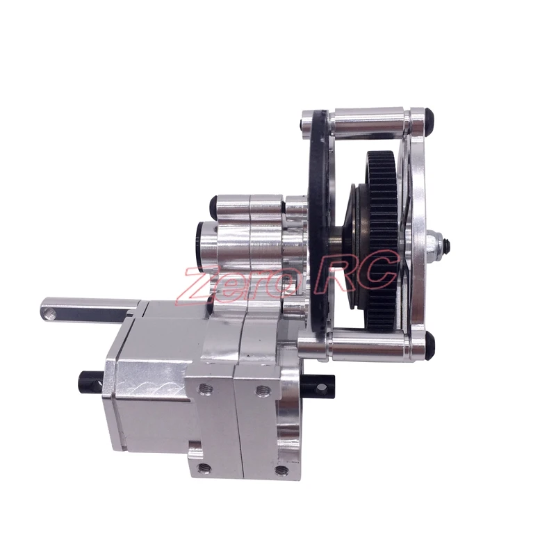 Aluminum Transmission Case Gear Box Stainless Steel Gears For Axial Wraith 90018 90020 90031 RC