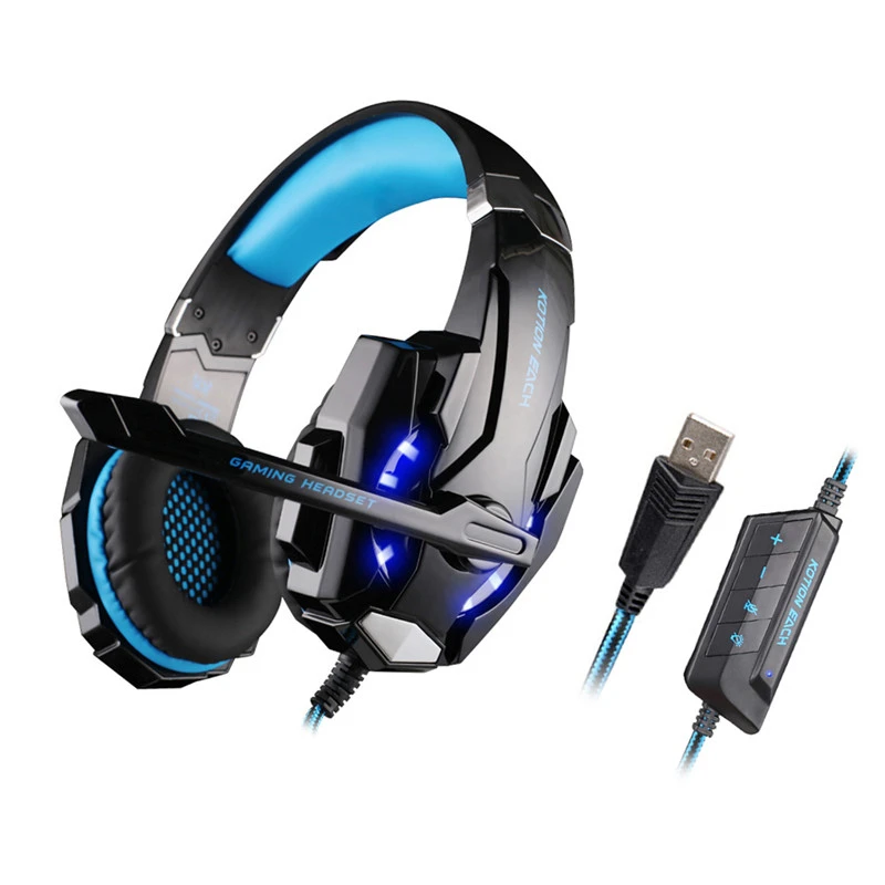 Игровые наушники для компьютера KOTION КАЖДЫЙ GS500 3.5 мм PS4 Gaming Headset Stereo Bass Наушников с микрофоном для компьютера xbox one ps4 playstation4 Портативных пк геймер