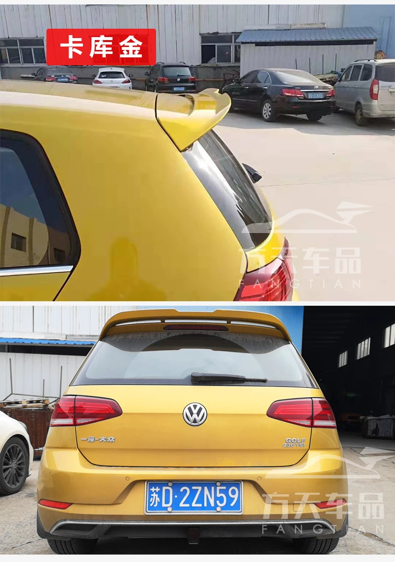 Для Volkswagen GOLF MK7 MK7.5 спойлер- R-LINE спойлер высокое качество абс материал заднее крыло праймер цвет задний спойлер