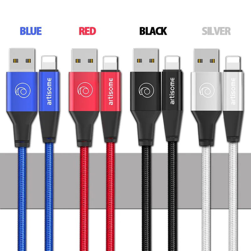 Artisome USB Cable For iPhone XS MAX Fast Charging Cable For iPhone X 8 7 6 s 2A USB Charging Data Cable Mobile Phone Cables     (17)