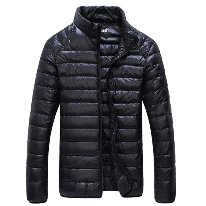 

New Spring White Duck Down Winter Jacket Men Ultralight Parkas Men Casual Warm Waterproof Jacket Thin Coat Male Outwear 4XL 5XL