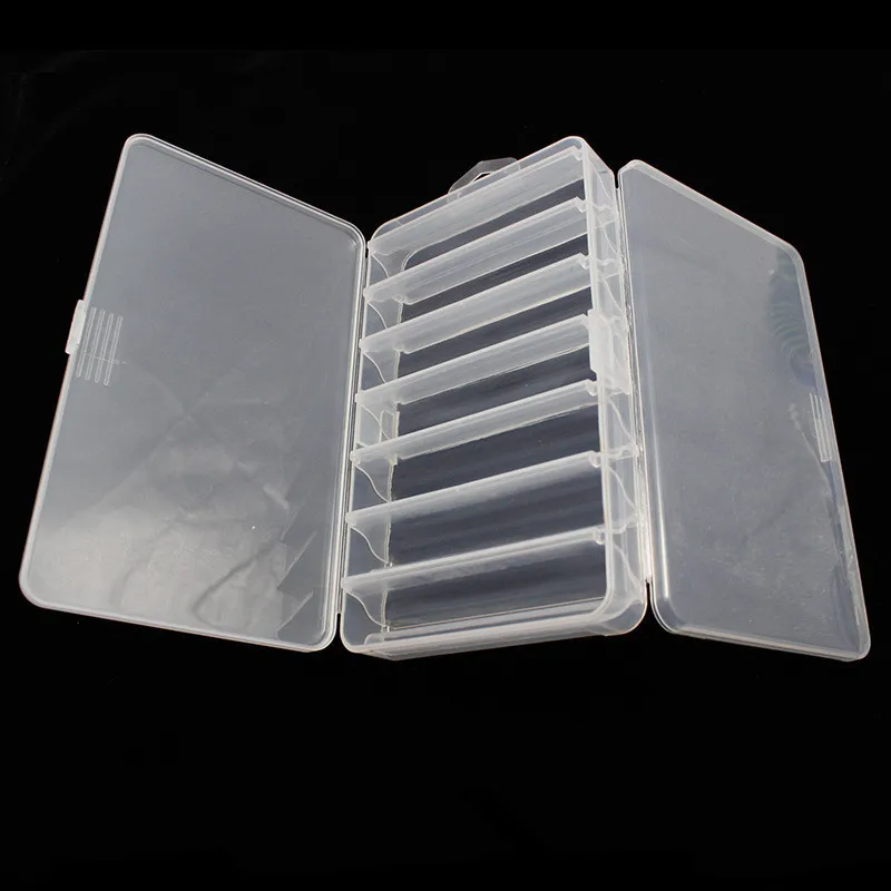 

Two-sided Fishing Box Multifunctional Plastic Fishing Lure Bait Hooks Tackle multi-Compartments Transparent Visible pesca