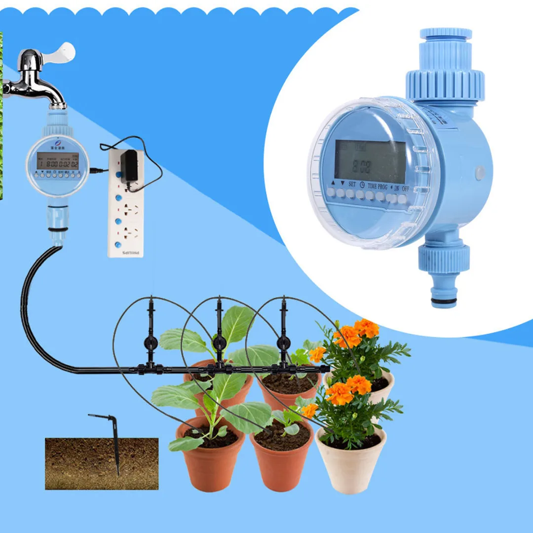 JX-LCLYL AC Power Automatic Water Timer Garden Hose Sprinkler Irrigation Controller