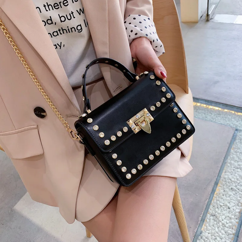 

Female Crossbody Tote Bag Women 2019 Quality PU Leather Luxury Handbag Designer Sac A Main Ladies Diamond Shoulder Messenger Bag