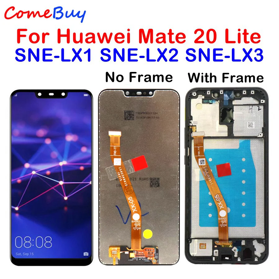 Для huawei mate 20 Lite ЖК-дисплей сенсорный экран дигитайзер с рамкой для huawei mate 20 Lite ЖК-экран SNE-LX1 SNE-LX3