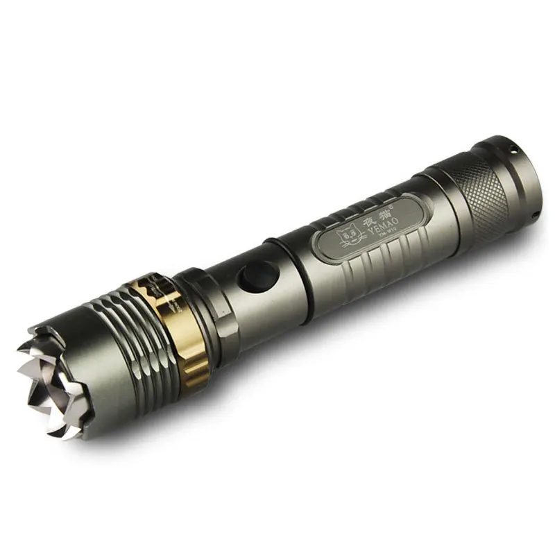 Self Defense Flash Lamp q5 led Waterproof led flashlight Rechargable