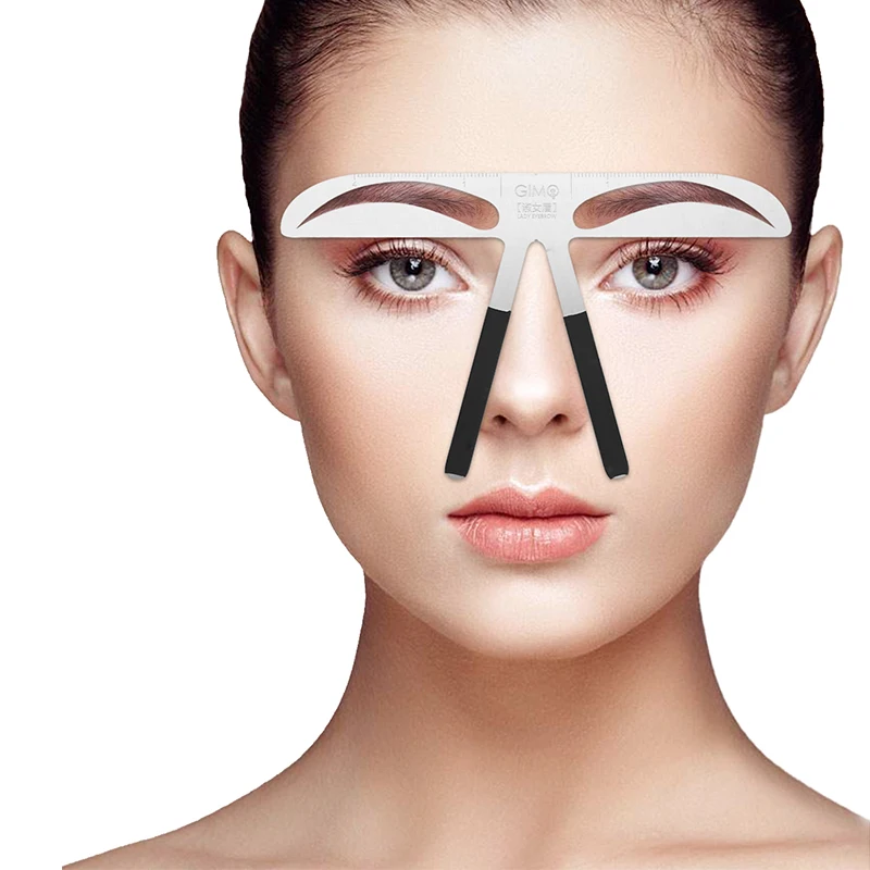 

Permanent Makeup Eyebrow Tatoo Shaper Easy To Use Eyebrow Stencil Makeup KIt DIY Template Stencil Shaping Tool-lady eyebrow