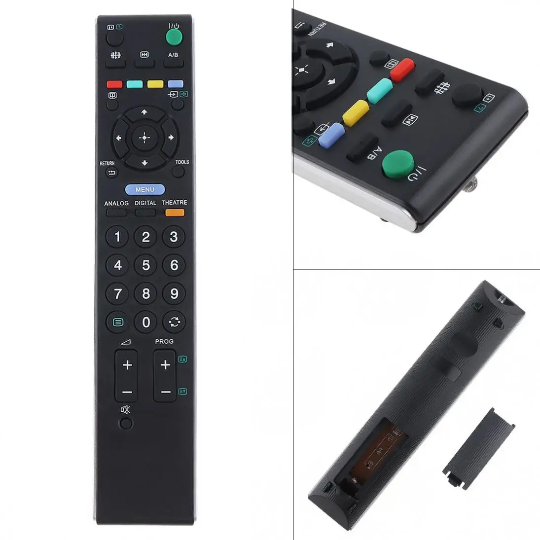 Abs Replacement English Tv Remote Control Support 2 X Aaa Batteries For