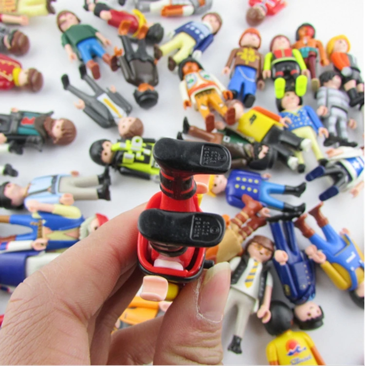 1 шт. фигурки Playmobil игрушки Оригинальные мини кирпичи Пираты Рыцари полицейские