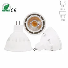 10ppcs/Lot затемнения светодиодные прожекторы GU10 MR16 6 Вт 9 Вт COB светодиодов лампы лампада CREE лампы освещения AC 80-260 В Прохладный теплый белый свет