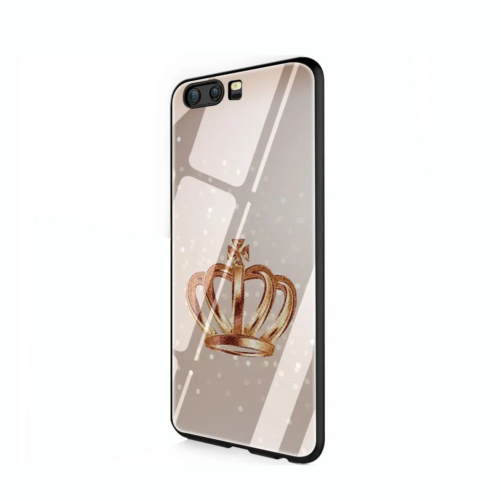 Крышка из закаленного стекла queen and king чехол для Huawei P10 P20 P30 mate 20 Honor 9 10 Lite Pro 7A 8X P Smart - Цвет: G8