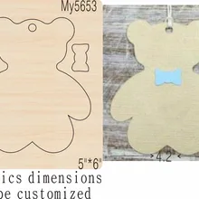 Медвежонок Кулон вырезка тонкая новая деревянная форма режущие штампы для скрапбукинга Thickness-15.8mm