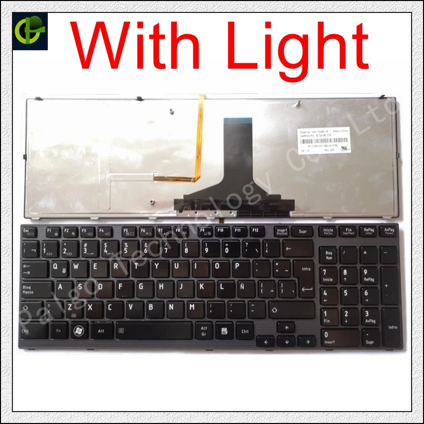 

Spanish Keyboard for TOSHIBA Satellite P750 P755 A660 A600 A600D A665 P750D P755D for Qosmio X770 X775 SP Latin LA