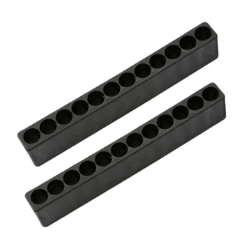 

Hot!10pcs 12 Holes Hex Shank Screwdriver Bit Holder Plastic Screwdriver Head Storage Drill Bit Stand For Power Accessories