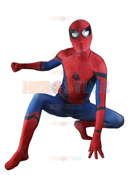 

Homecoming Spiderman Cosplay Costume 3D Printed Halloween Zentai Suit Spider-Man Coser Bodysuit