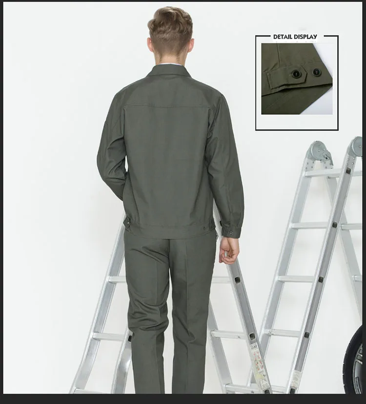 Work Clothing Sets Jacket & Pants Men Women Long sleeve Working clothes Factory Workshop Workers uniforms Auto repair Plus Size (16)