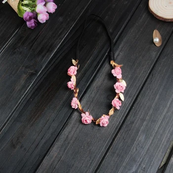 

10pcs/lot Women Headbands Plum Flowers Hair band Paper Floral Handbands For Bride or Children Wedding Wear and Vacation
