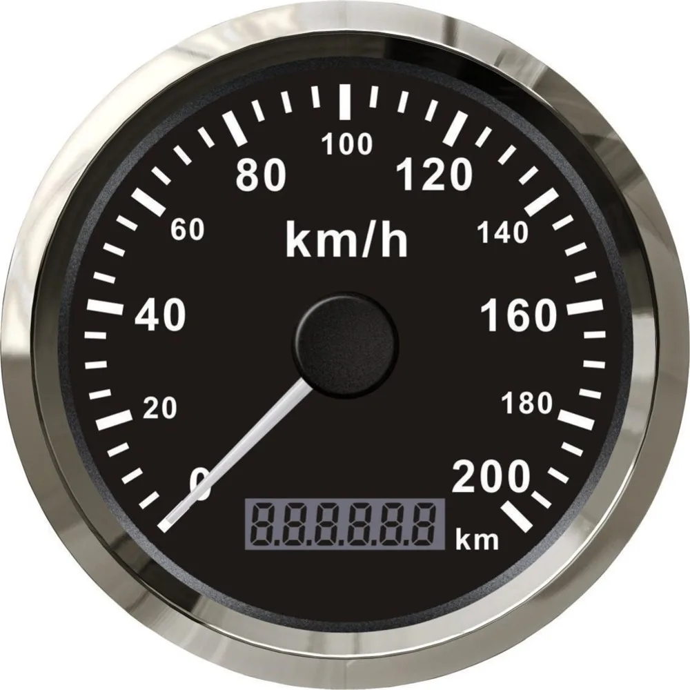 

1pc 0-200km/h gps speedometers speed chart motormeters with GPS antenna fit for automobile black color