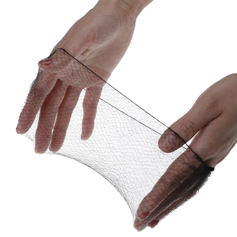 50pcs/100pcs Soft Elastic Lines Hair Net Sample Black Nylon Hairnets Invisible Disposible Wig Cap Net For Hair Styling Wholesale 50pcs/100pcs Soft Elastic Lines Hair Net Sample Black Nylon Hairnets Invisible Disposible Wig Cap Net For Hair Styling Wholesale