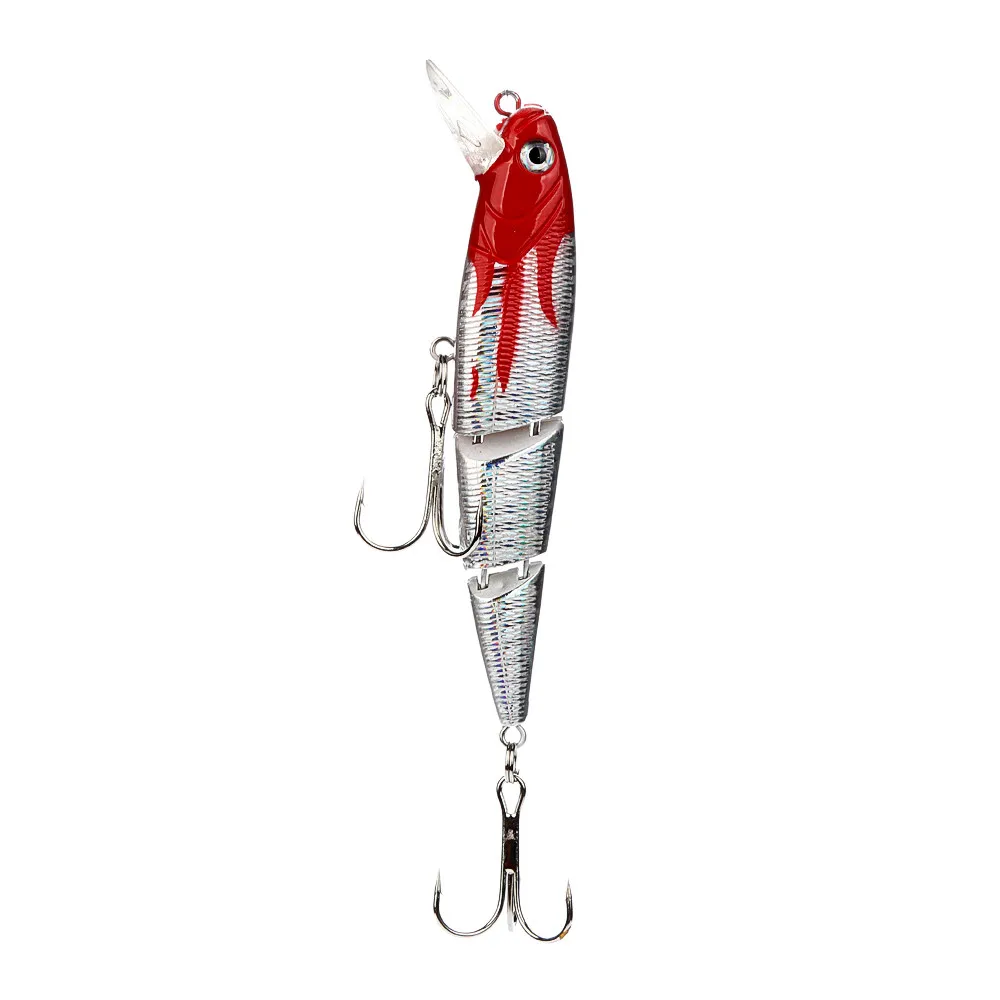 

ILURE 2019 New Fashion Multi Jointed Fishing Lure Bait Bass Crank Minnow Swimbait Life Like Pike NEW Mar