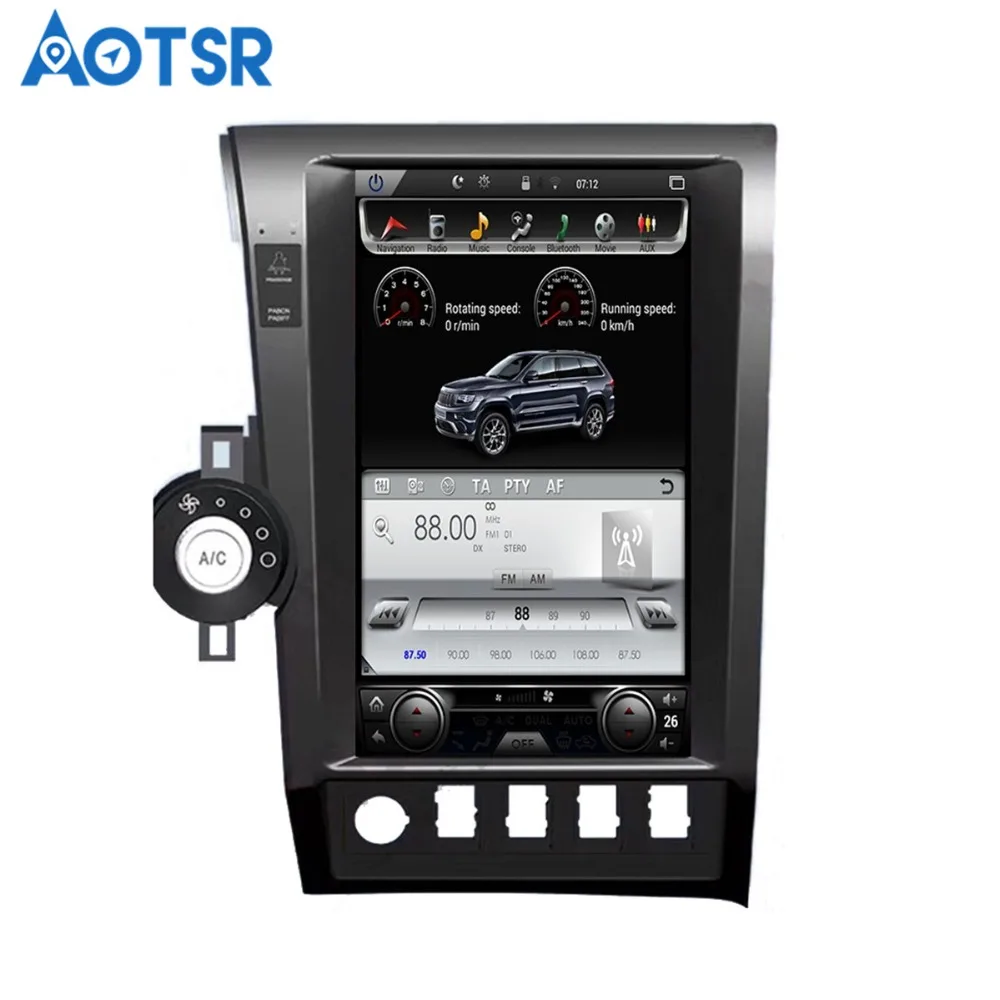 Sale 13.6 inch Android 8.1 ROM 64GB Car GPS Navigation player For TOYOTA Tundra 2007-2013 Head Unit stereo multimedia car DVD Player 2