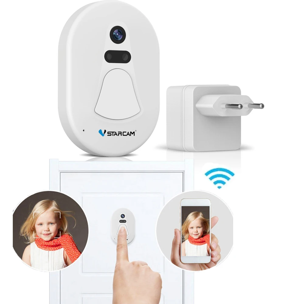 

Smart Wireless WiFi DoorBell Camera Visual Remote Control Home Security Night Vision Video Door Phone