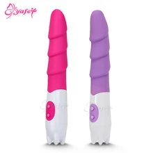 Silicone 10 Speeds Vibrating G-spot Wand Body Massage Adult Sex Toys for Woman Anal Plug Dildo Masturbator Female Sex Products