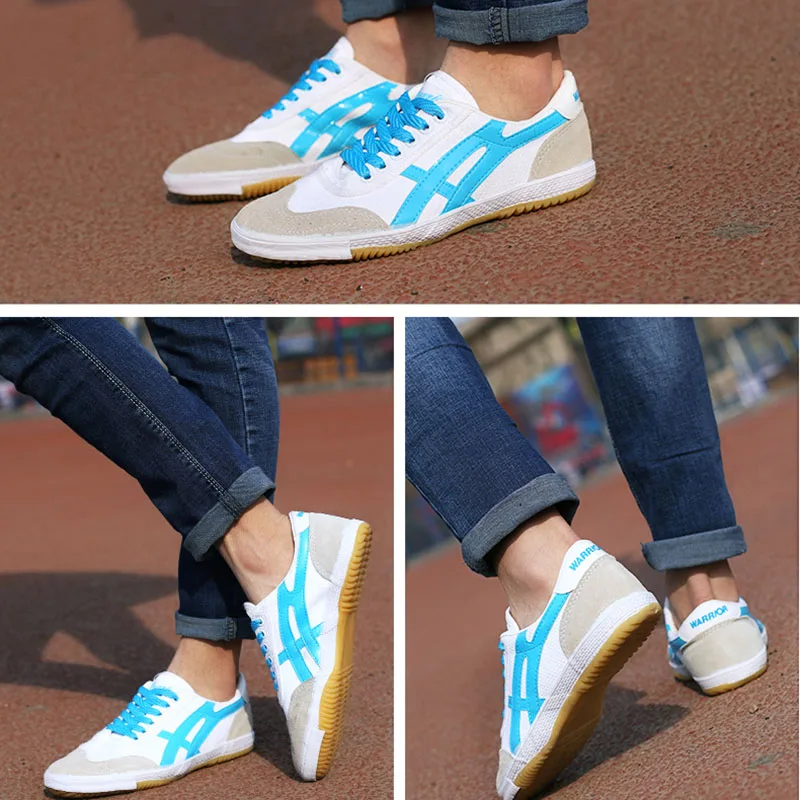 USHINE/EU35-44; красные, синие парусиновые классические туфли в стиле ретро для настольного тенниса; обувь для фитнеса; KungFu TaiChi; кроссовки для бега; обувь для взрослых