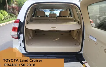 

For TOYOTA Land Cruiser PRADO 150 2018 Rear Trunk Security Shield Cargo Cover High Qualit Auto Accessories