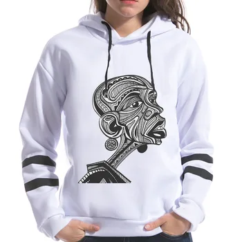 

2018 Spring Female Long Sleeve Harajuku Korean Style Hooded Fashion Vintage Old Men Folk-custom Print Women Hoodies Sweatshirts