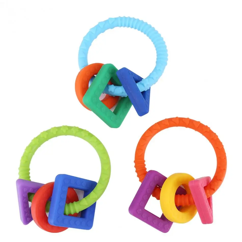 Buy Baby Infant Teething Bracelet Toys Geometric Shapes Constructed Teether