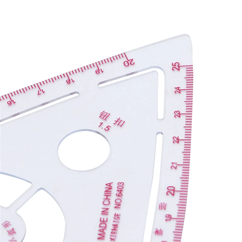 Рукав кривая линейка измеряет пластик для шитья, портновское Рисование инструмент