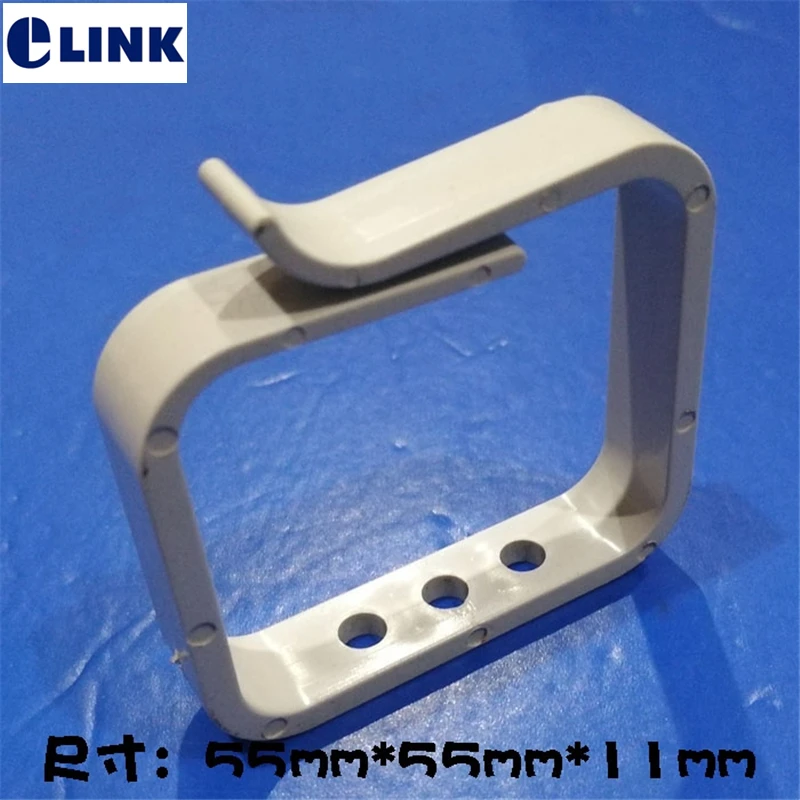 cable manager ring 3 hole square ABS plastic for distribution box cable management for network cabinet white 55*55*11mm 50PCS