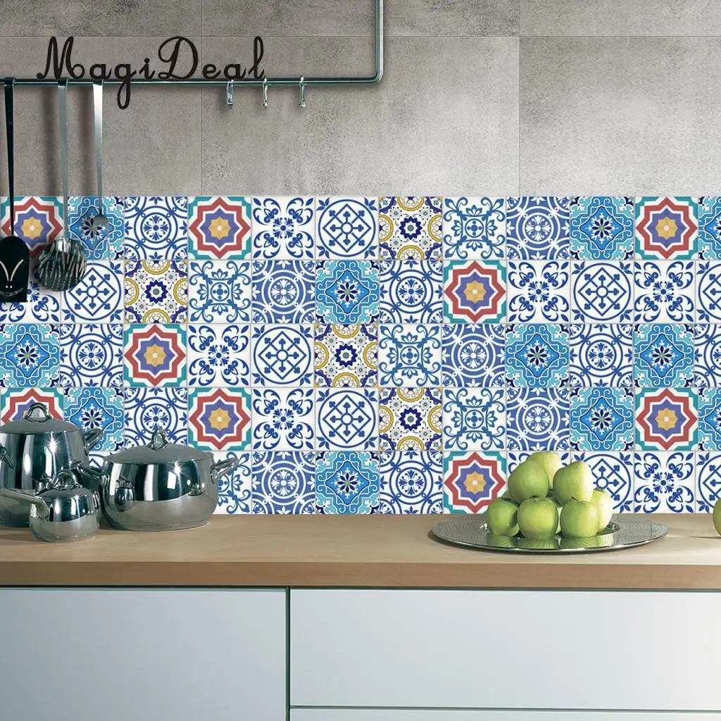 MagiDeal традиционные наклейки для настенной плитки палка на стену плитка передачи кухня, ванная комната маслостойкий водонепроницаемый