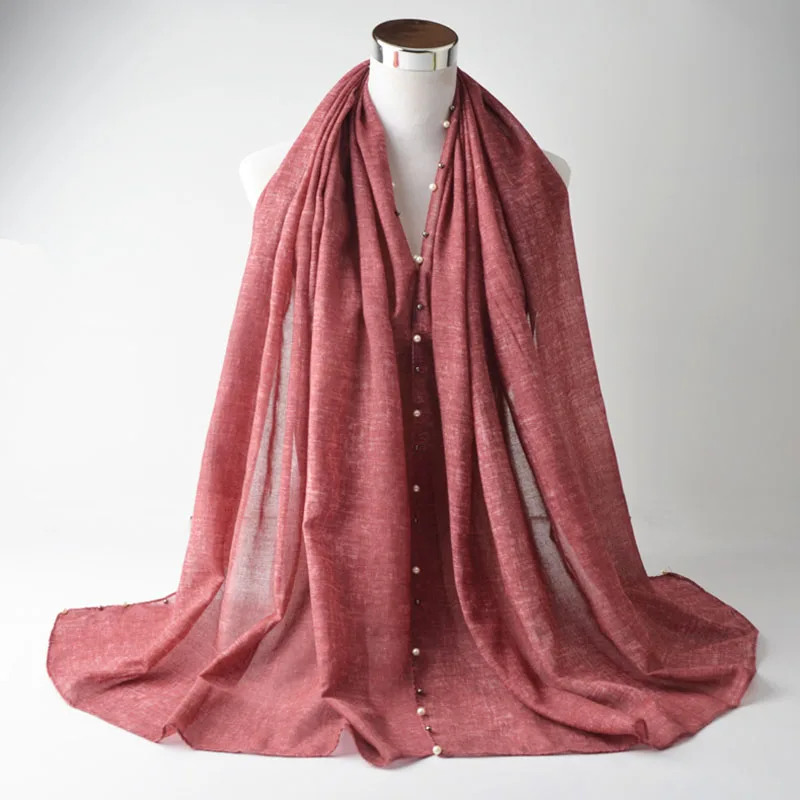 

Winter cotton plain scarf,Muslim hijab,plain hijab with pearls,Tie dye scarf,shawls and scarves,head wrap,women cape,pearl hijab