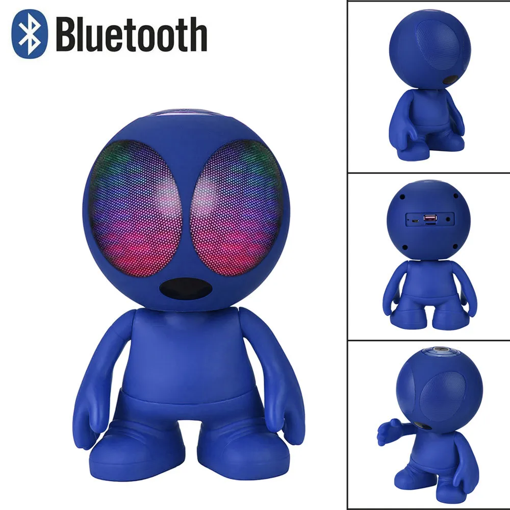 Стильный дизайн портативный Bluetooth динамик супер бас стерео беспроводной Bluetooth динамик абсолютно и высокое качество - Цвет: Синий
