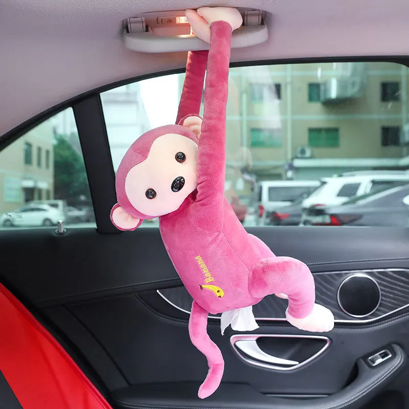 

Funny Monkey Tissue Box Pick Out Napkin Paper From Hip Car and Home Kithcen Decoration Accessories Removeble Tissue Case Holder