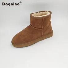Dagnino Популярный Бренд продажи Для женщин Теплые зимние ботинки из натуральной яловой кожи Высококачественные ботильоны классическая женская обувь