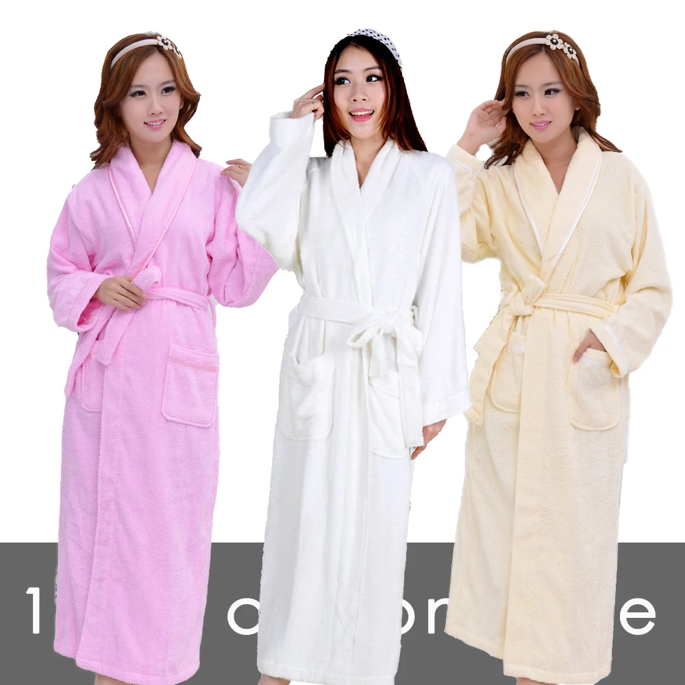 

Bathrobes item cotton 100% toweled bathrobes male women's bathoses