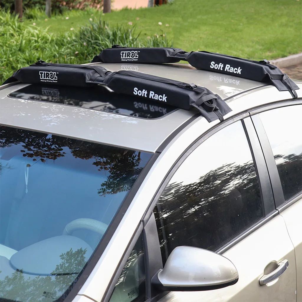 TIROL Универсальный Авто мягкий багажник на крышу автомобиля открытый багажник легко снимается