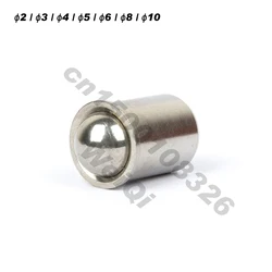 Ball  Plungers 6*7 smooth with collar and ball 22080.0006 Smooth ball spring plungers 614-6-NI 100pc/pack
