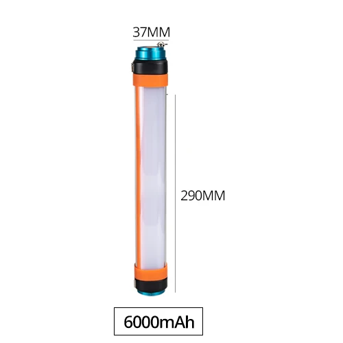 6000 мАч светодиодный фонарь для кемпинга с подзарядкой от USB 18650 IP67 водонепроницаемый портативный светодиодный фонарь для пеших прогулок Магнитный фонарь - Мощность в ваттах: 3