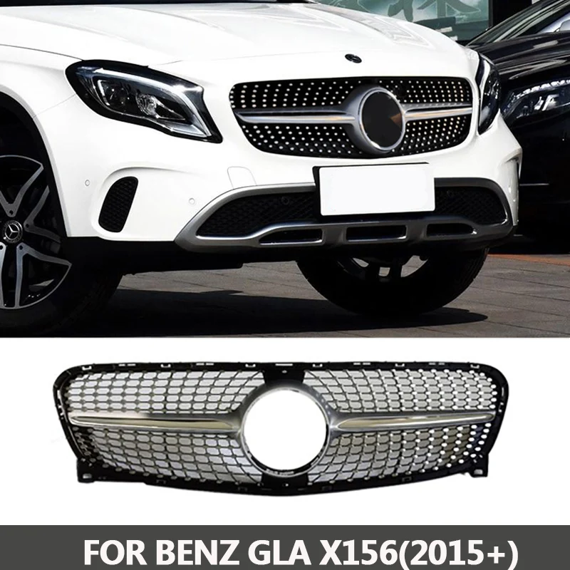 GLA250 GLA220 GLA200 GLA260 2014 2015 Diamond Grille Mesh Front Grill