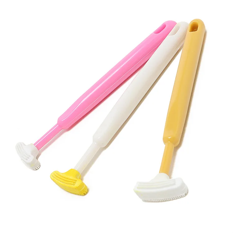 Tongue Scraper Cleaner Fresh Breath Soft Tongue Brush Cleaning the