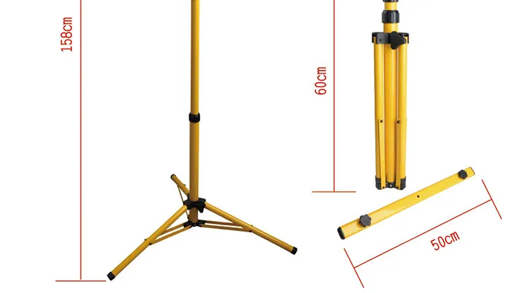 FR светодиодный трехногий телескопический складной светильник, подставка, штатив, двойная лампа, уличный светодиодный держатель для работы, кронштейн для прожектора, светильник
