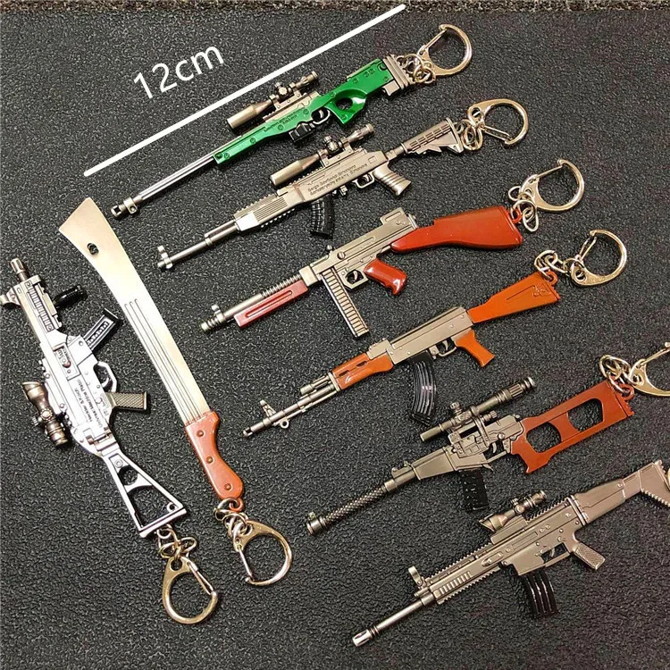 Eva2king 12 см мини моделирование модель оружия брелок поле выживания стрельба игры Снайпер пистолет Модель снайперские винтовки игрушки